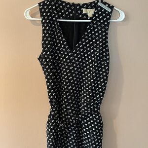 MICHAEL Michael Kors Black and White Polka Dot Jumpsuit